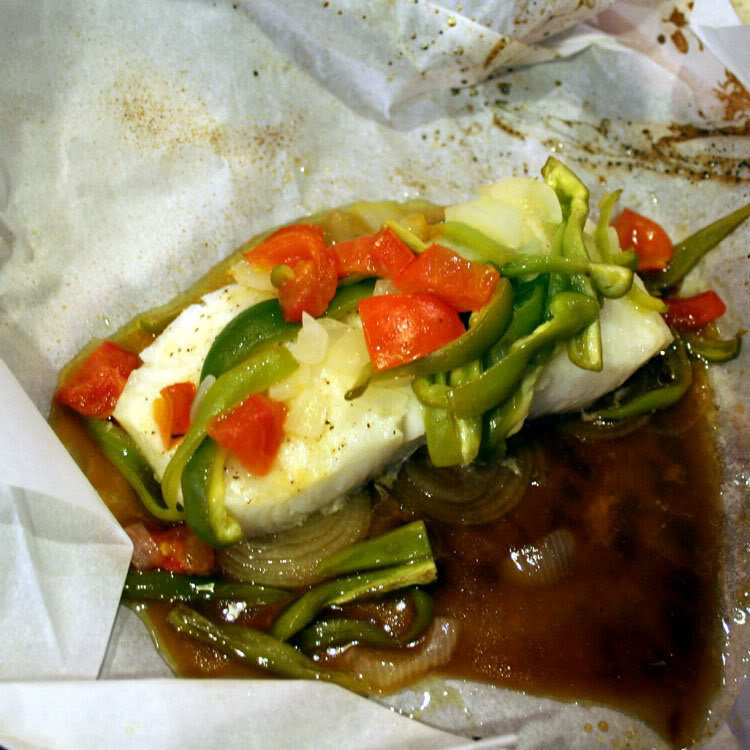 chilean sea bass in papillote