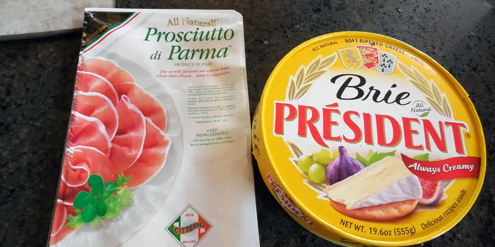 prosciutto and brie