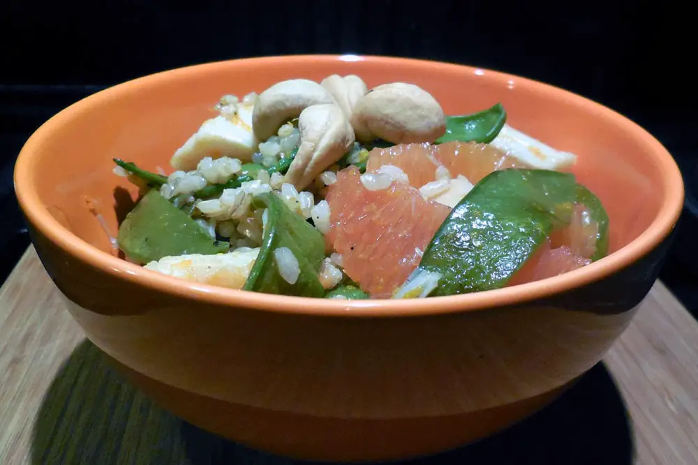 Cooking for One:  Mixed Seafood with Citrus Rice Salad Recipe