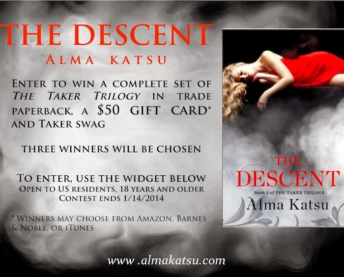 Taker Trilogy Giveaway from Alma Katsu