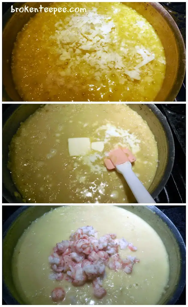 risotto recipe, saffron risotto with langostino tails