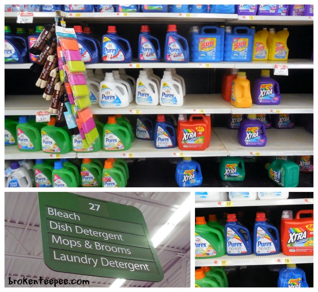 Purex® No Sort™ on shelf at Walmart, #LaundrySimplified, #shop, #CollectiveBias