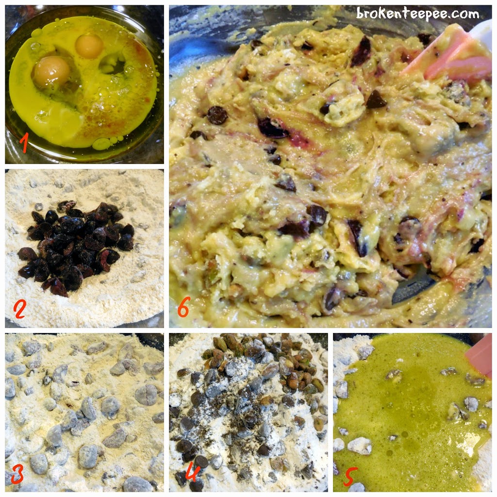 muffins recipe, how to make cherry pistachio muffins