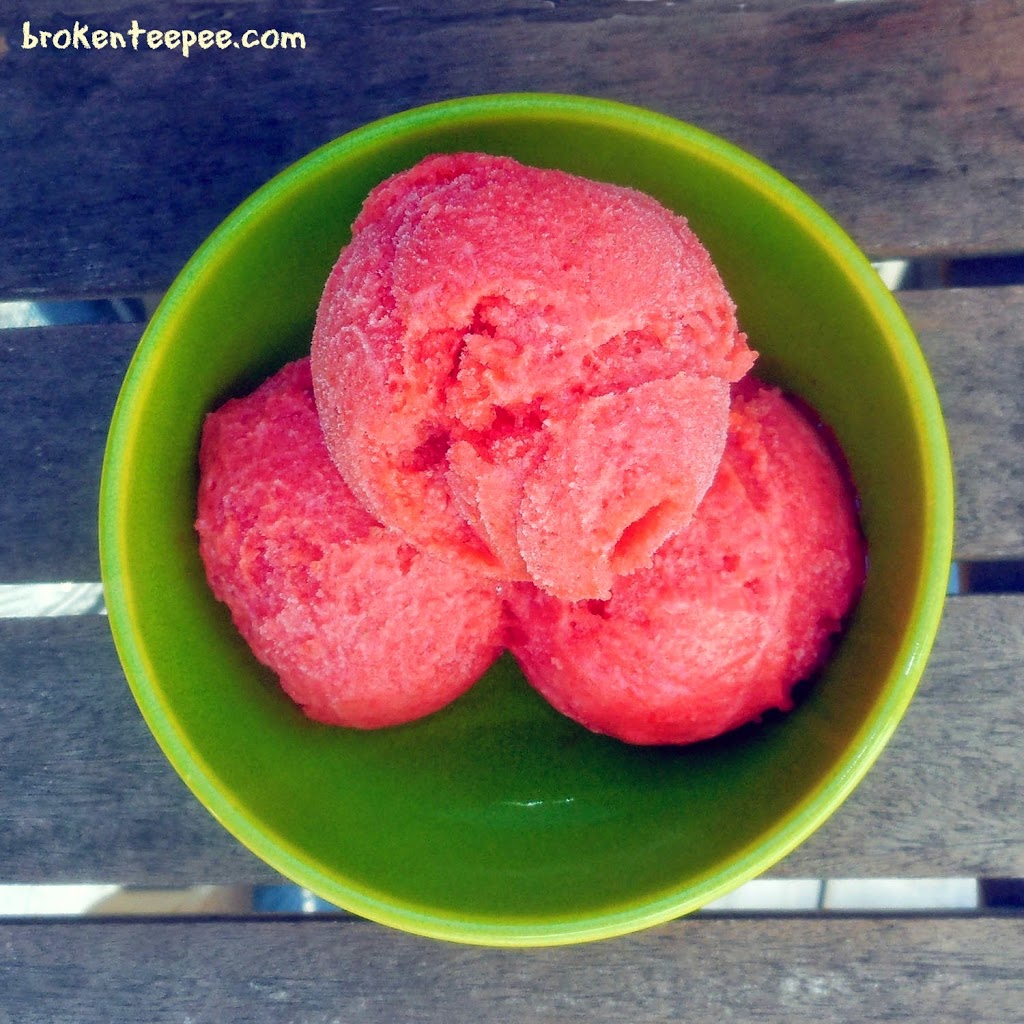 Strawberry Recipe – Strawberry Lemonade Sorbet