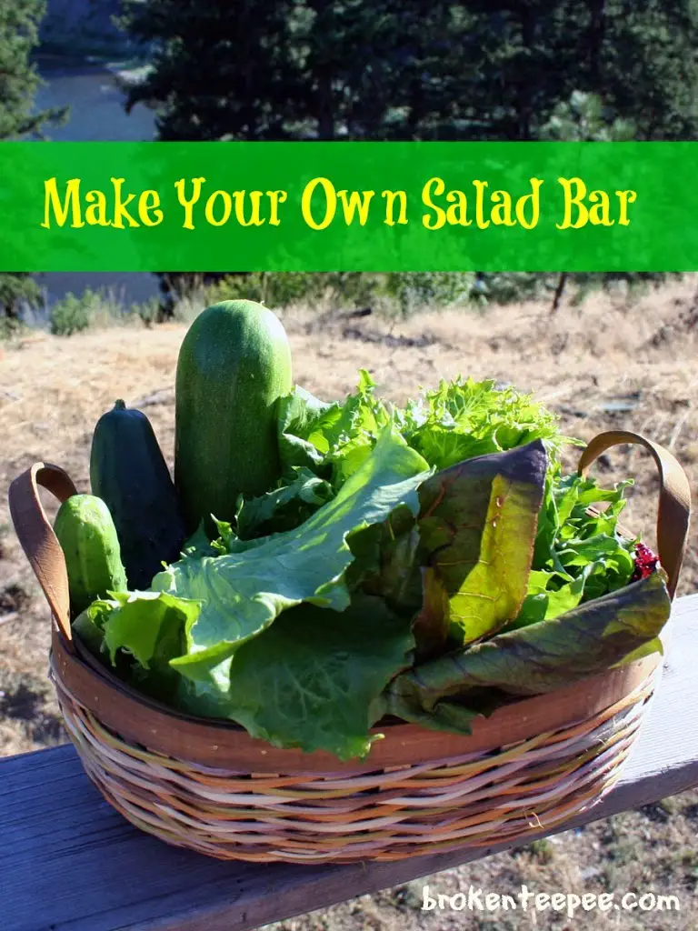 Make your own salad bar, produce in basket, #PackedWithSavings, #shop, #cbias