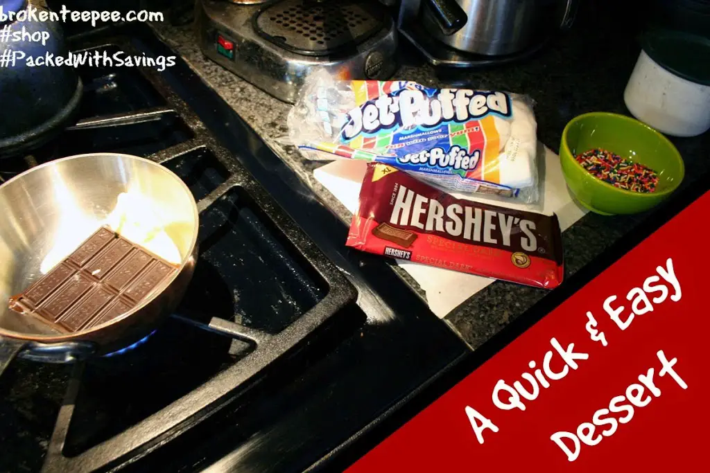 set up for making chocolate dipped marshmallows, #PackedWithSavings, #shop, #cbias