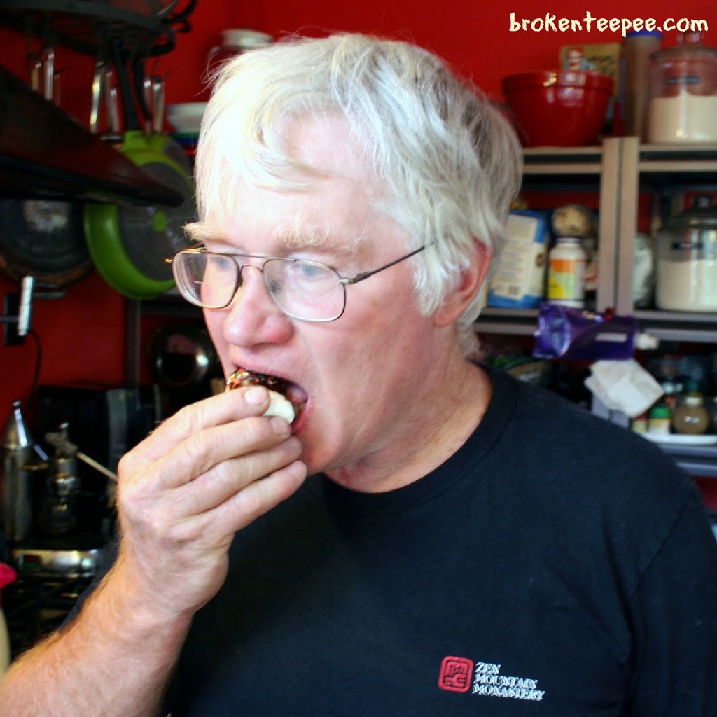 hubby eating chocolate dipped marshmallow, #PackedWithSavings, #shop, #cbias