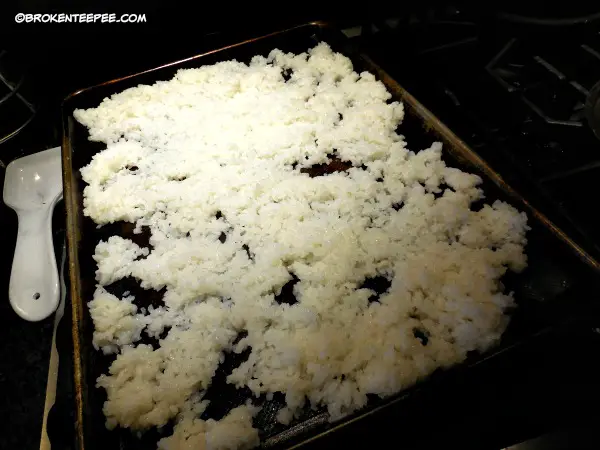 let rice cool