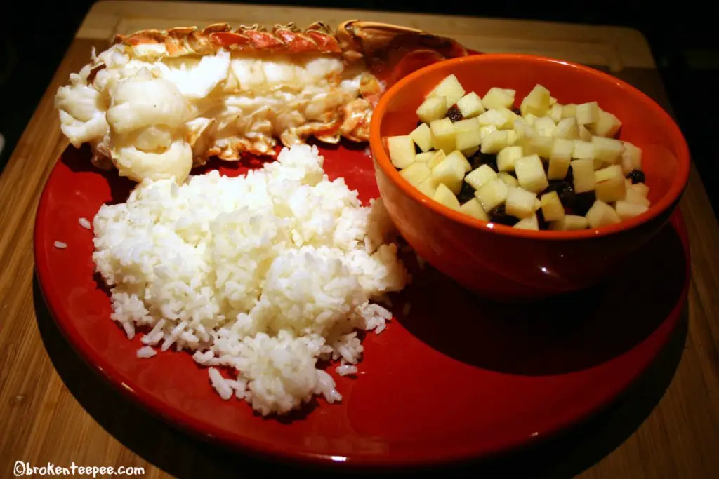 lobster-dinner, lobster-tail, lobster dinner, Lobster en Papillote with Ginger Orange Butter