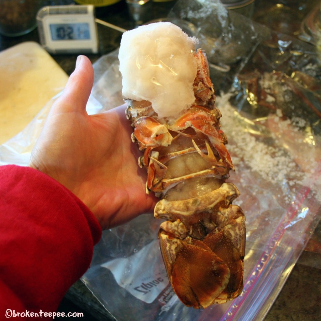 lobster-tail, lobster dinner, Lobster en Papillote with Ginger Orange Butter