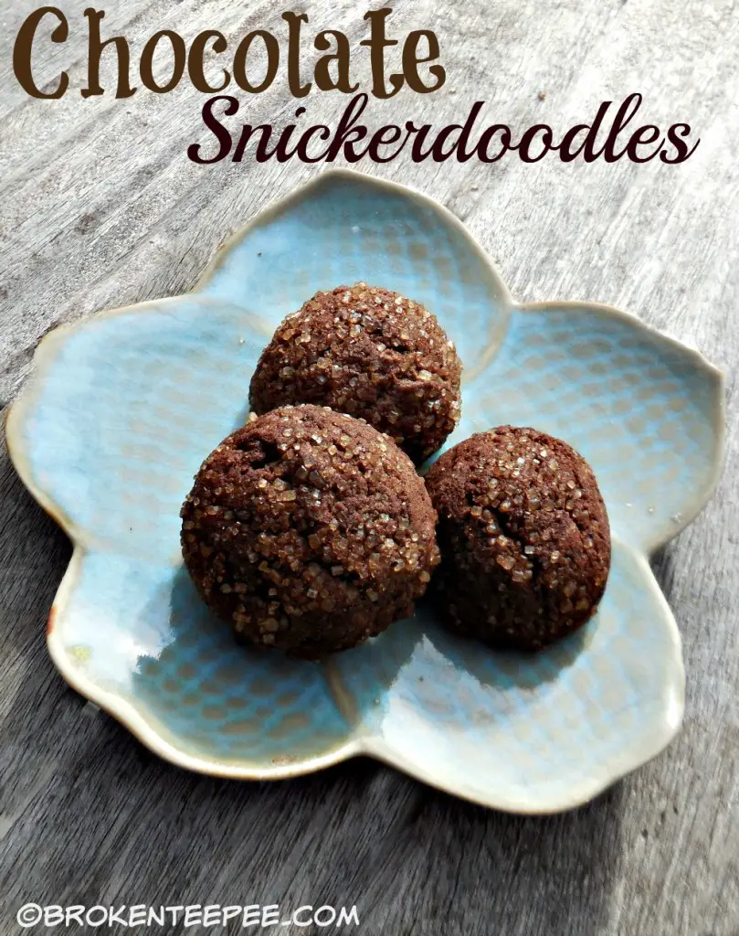 Chocolate Snickerdoodles, cookie recipe