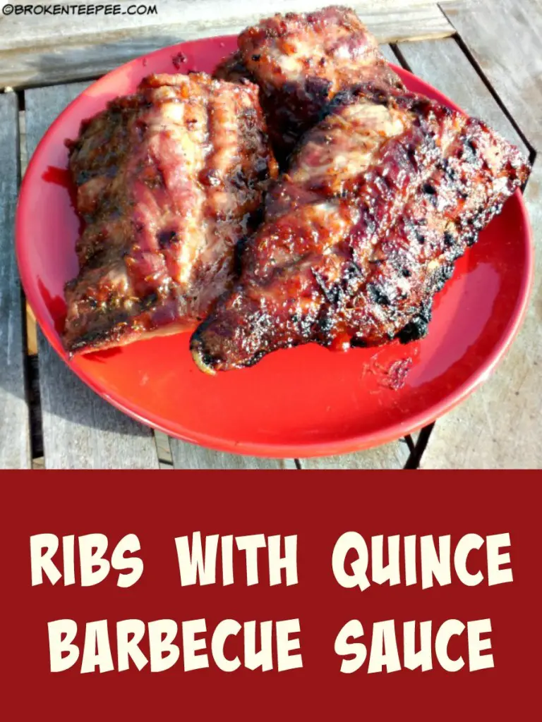 Ribs with Quince Barbecue Sauce