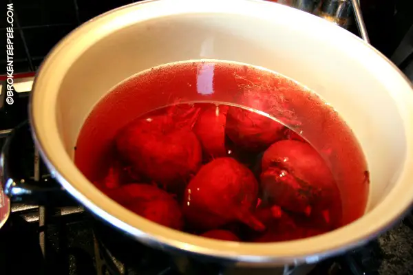 cooking beets