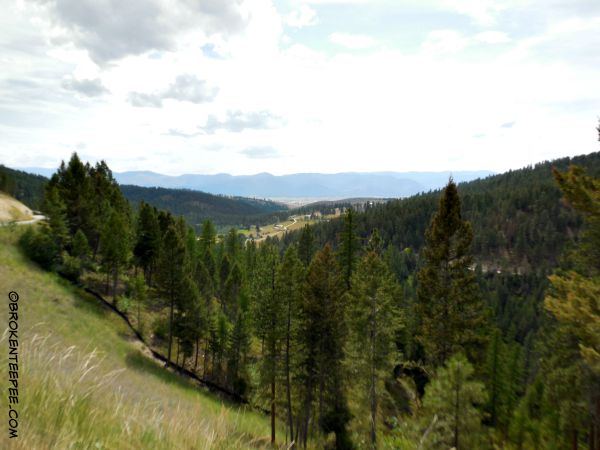 view to Missoula from Snowbowl Road