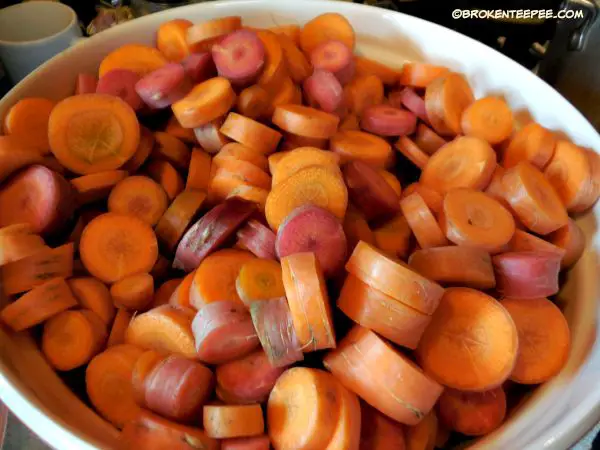 carrots, freezing carrots