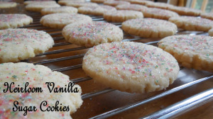 Cookie recipes, Heirloom Vanilla Sugar Cookies,  12 Days of Christmas