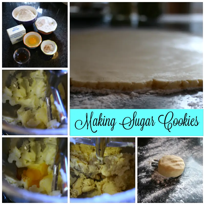 making classic sugar cookies