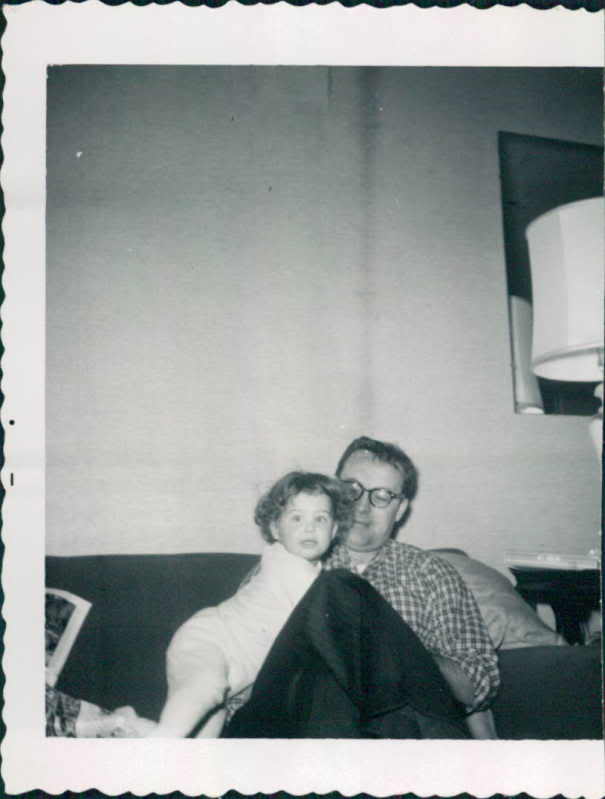 Me as a baby and daddy, brunch recipe, HORMEL® MARY KITCHEN® Hash, corned beef hash, Corned Beef Hash Scotch Egg, #HowDoYouHash, #CollectiveBias #Ad