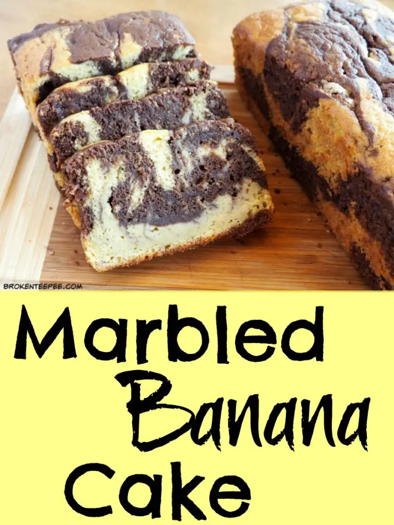 Marbled Banana Cake, banana cake recipe