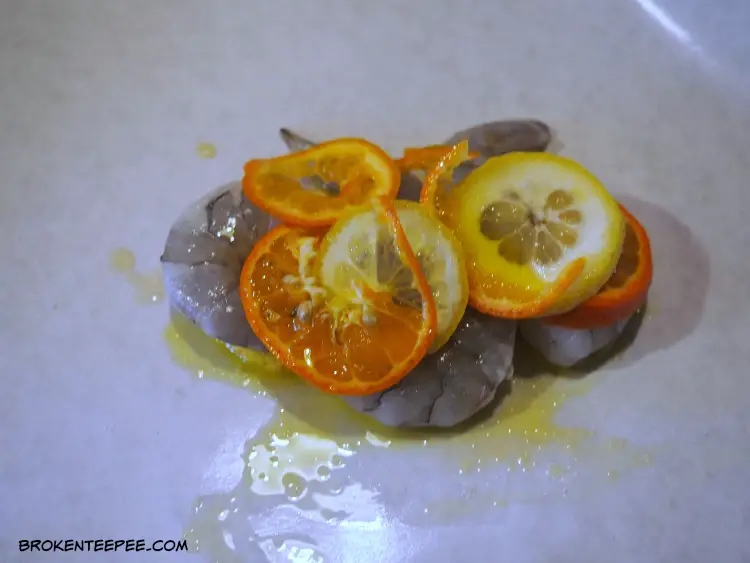 Citrus Shrimp en papillote with Tropical Fruit Salsa