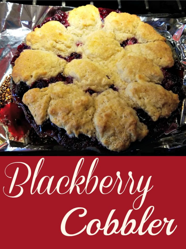 Blackberry Cobbler with Vanilla Sauce