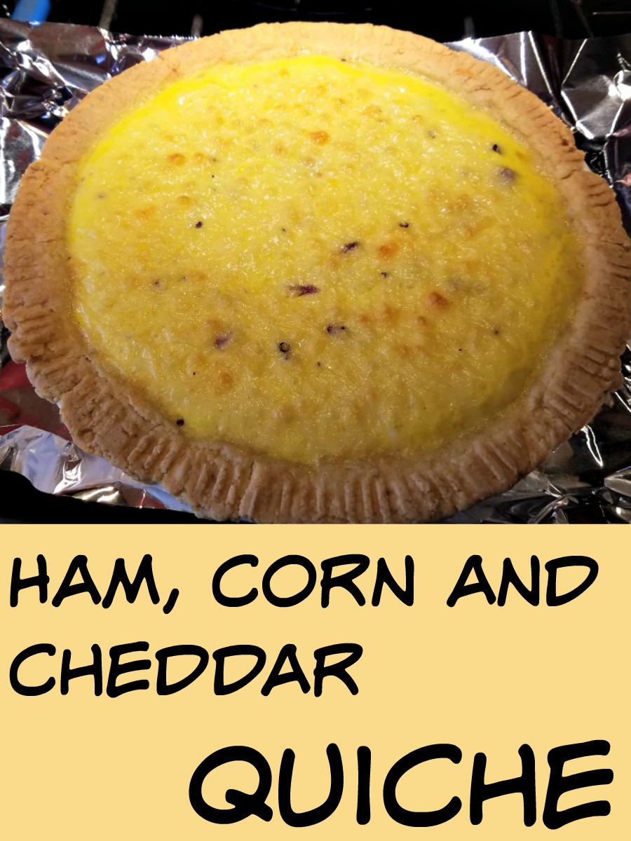 Ham Corn and Cheddar Quiche, quiche recipe