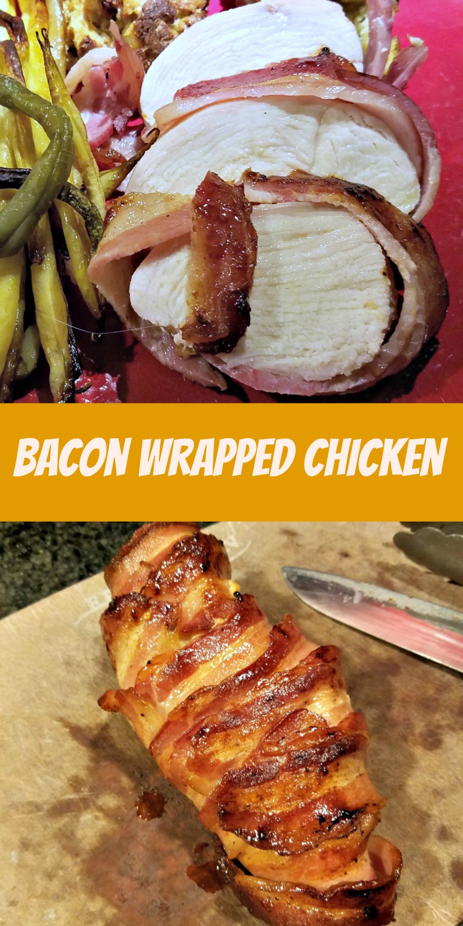 easy chicken recipe, bacon wrapped chicken, chicken breast recipe