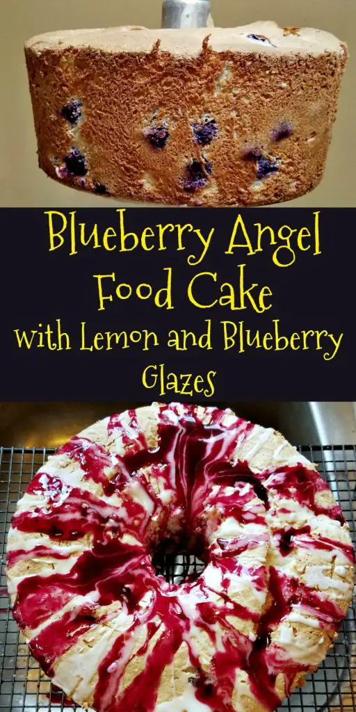 Blueberry Angel Food Cake 
