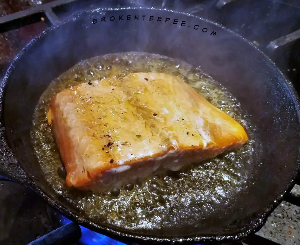 Salmon with Hone Lemon Vinaigrette, Easy weeknight salmon dinner