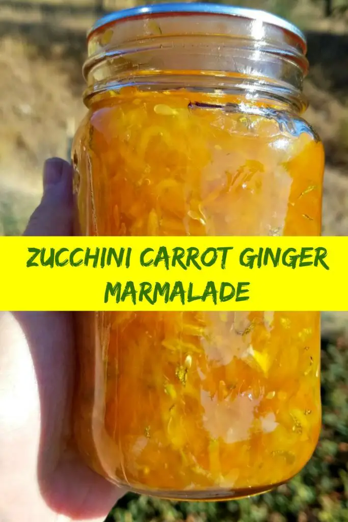 zucchini carrot ginger marmalade