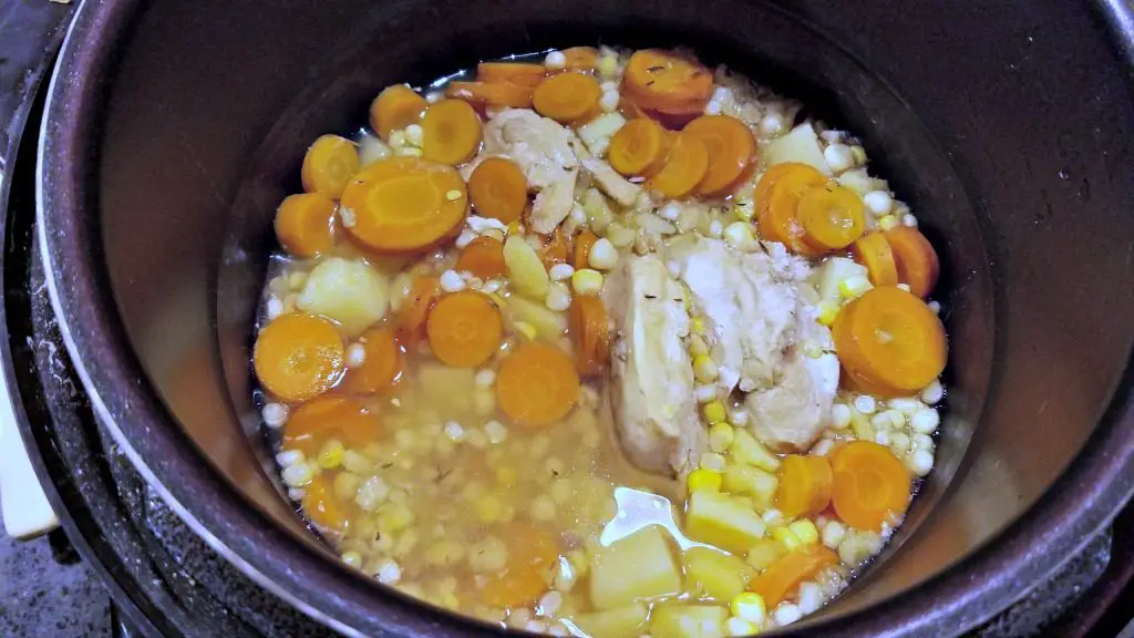 Electric Pressure Cooker Chicken Soup, 30 minute chicken soup, freezer to table meal, freezer to table chicken soup, recipe, electric pressure cooker recipe