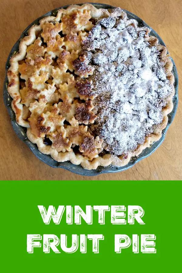 fruit pie, apple pear pie recipe, winter fruit pie