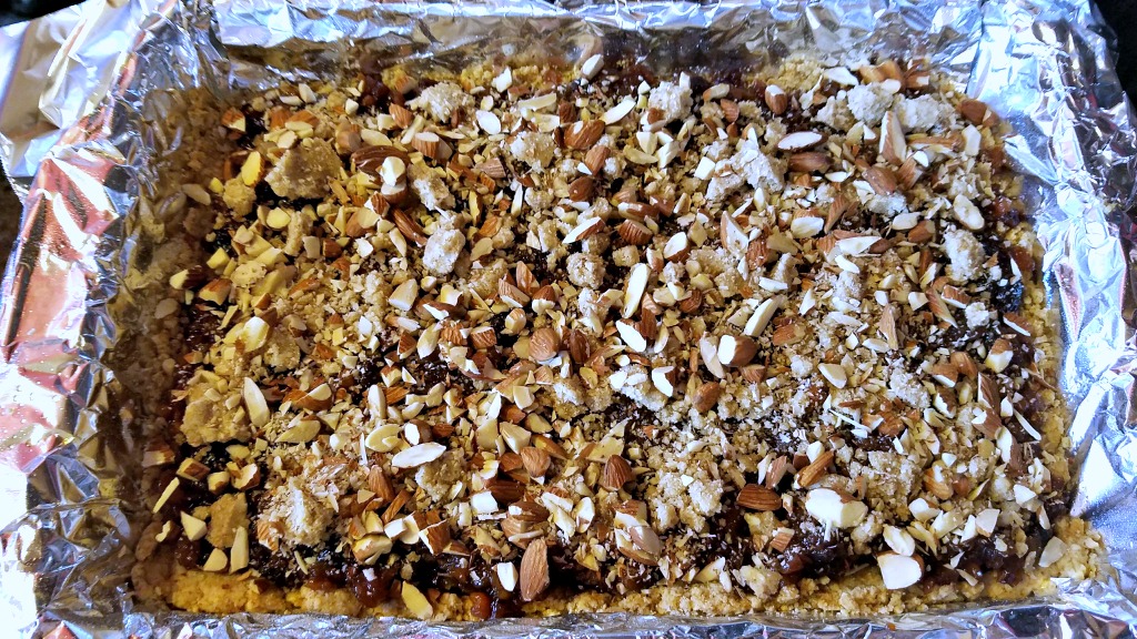 baking with almond flour, apricot cherry bars, ad