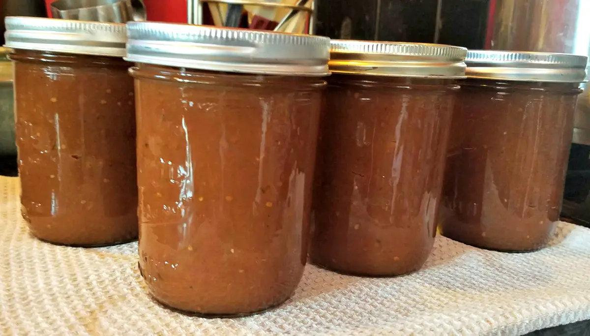 canning tomato recipes, apple barbecue sauce, 