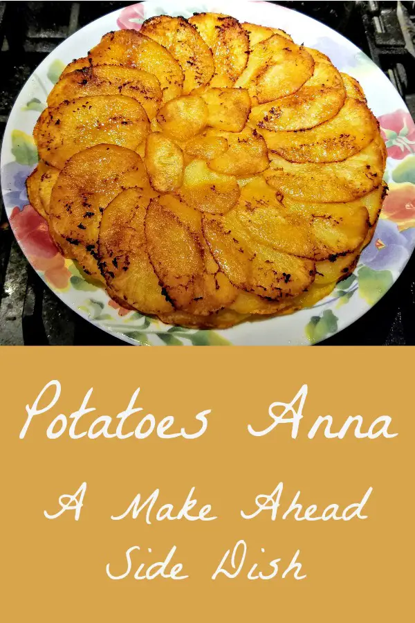 make ahead side dish, make ahead potato dish, potatoes anna