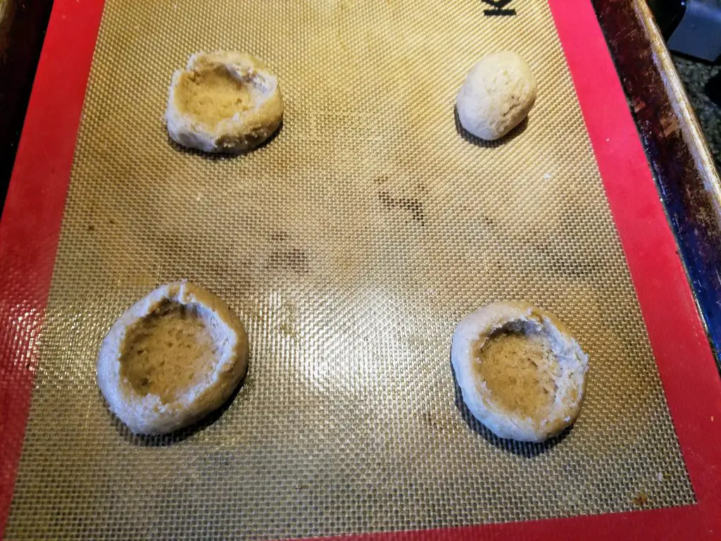 cookie dough on trays
