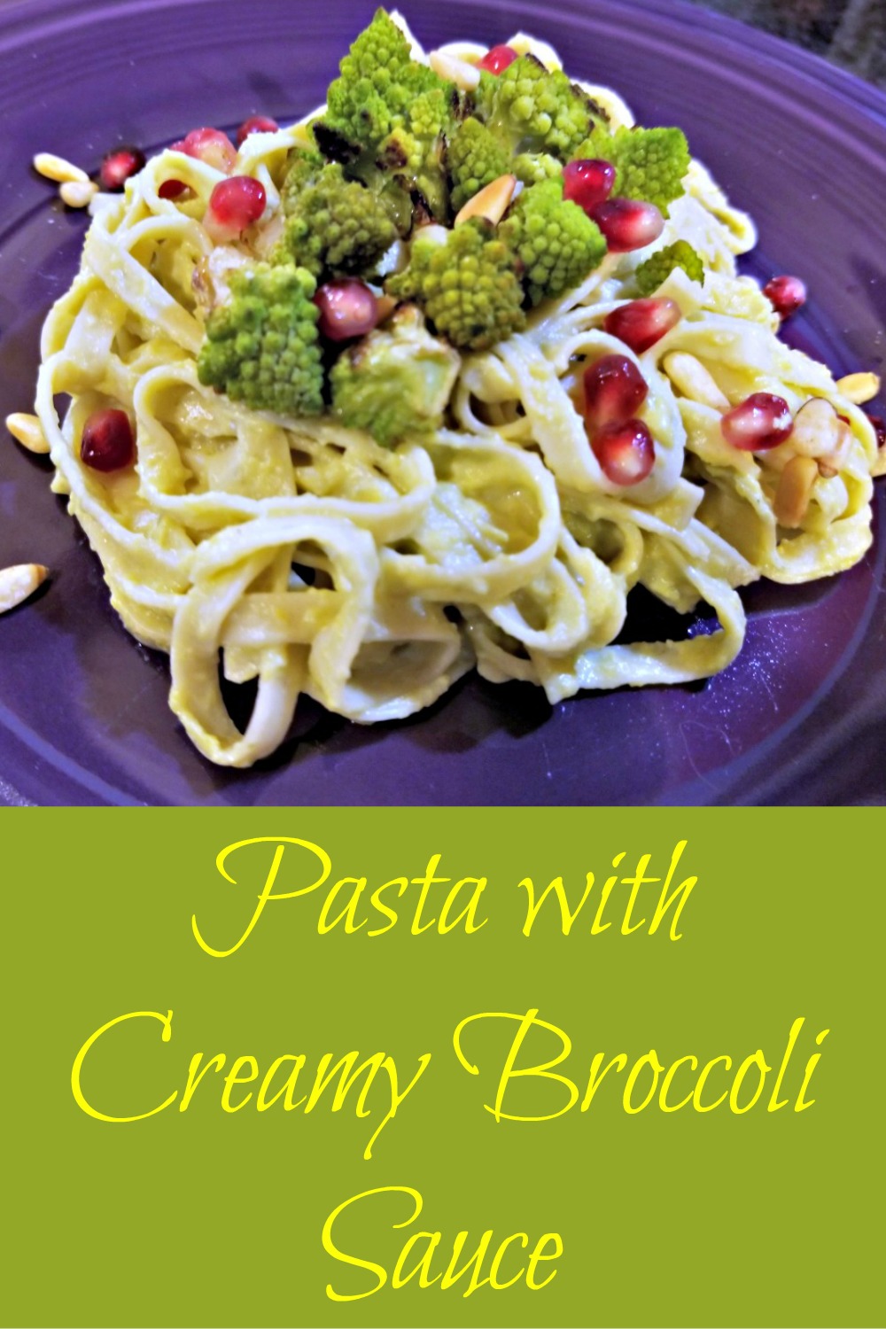 pasta with creamy broccoli sauce, pasta recipe