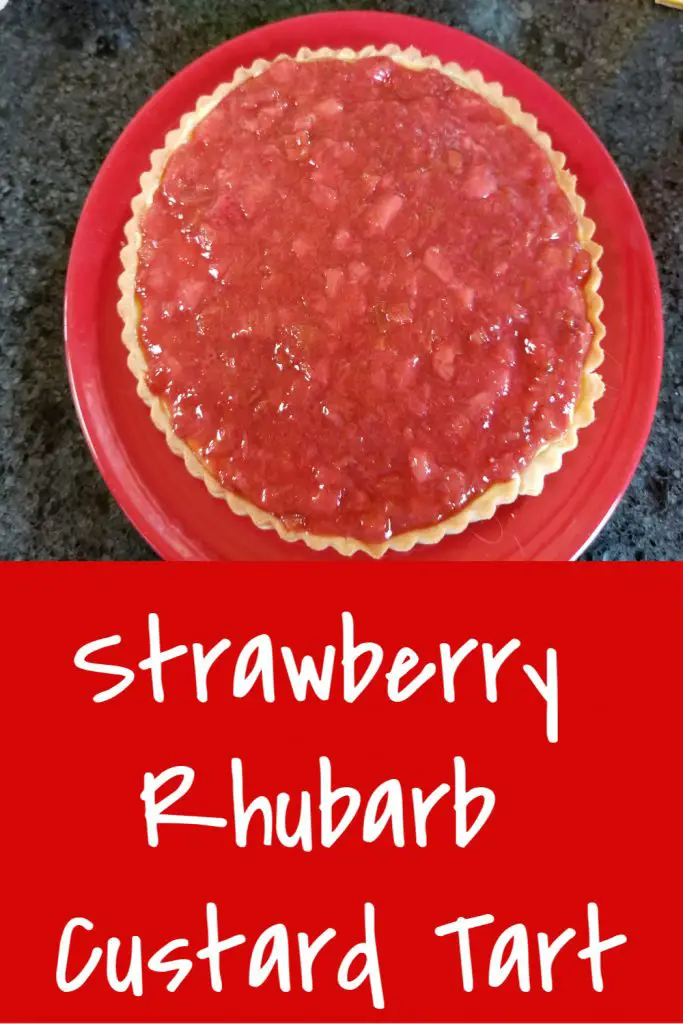 strawberry rhubarb custart tart recipe