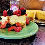 New York Cheesecake with Honey Lemon Berries