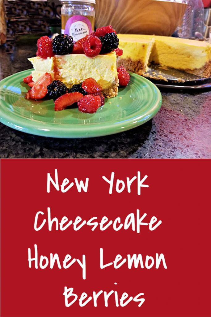 New York Cheesecake with Honey Lemon Berries