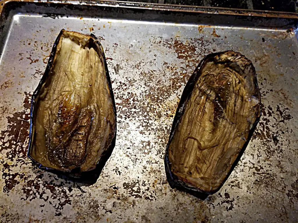 remove eggplant from skin