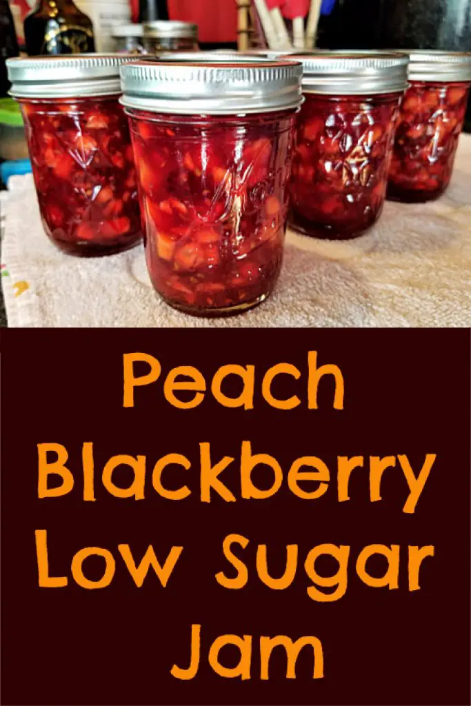 Peach Blackberry Low Sugar JJam Recipe