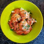 eggplant meatballs on penne with fresh tomato sauce