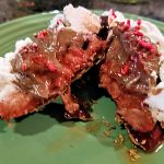 chocolate strawberry wonton dessert