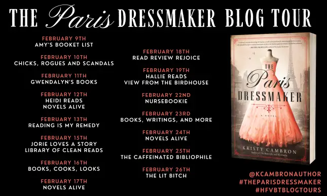 The Paris Dressmaker blog tour