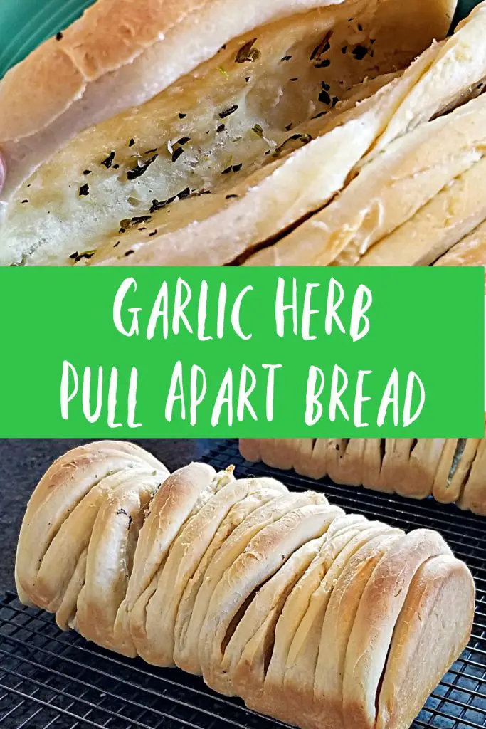 garlic herb pull apart bread