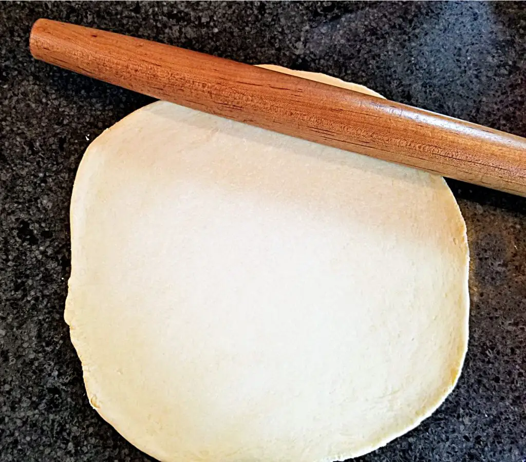 roll dough into a circle