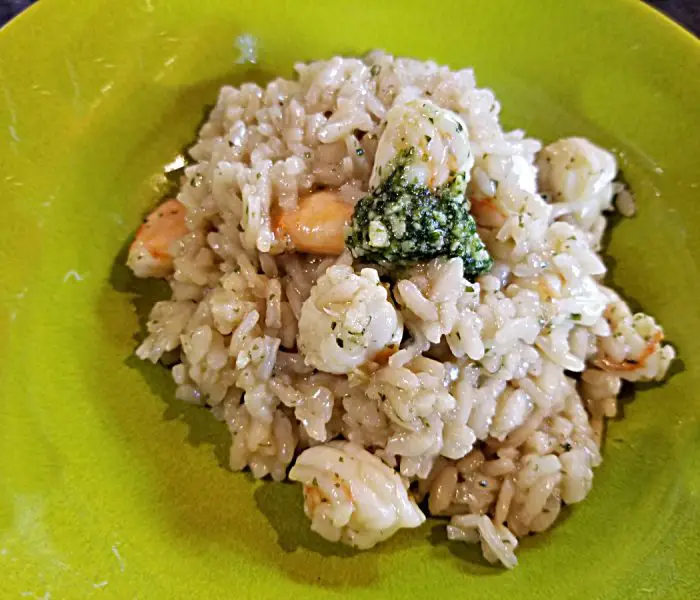 Pesto Shrimp Risotto Recipe