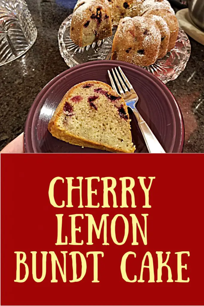 cherry lemon bundt cake