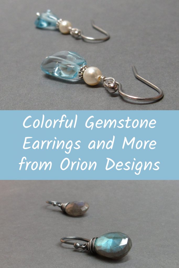 colorful gemstone earrings